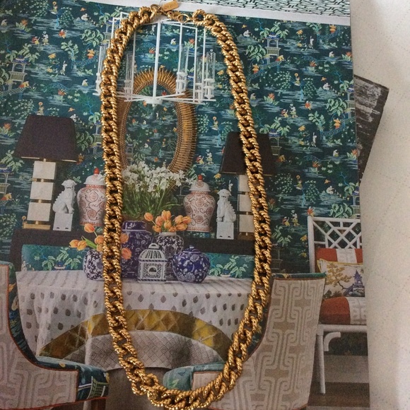 Vintage Monet Gold Link Necklace - Picture 6 of 6